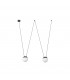 2 Light Grey Suspension Pendant, E27 - 1