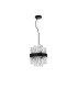 Lysander Pendant Round 25cm 6 Light G9 Satin Black / Clear Sculpted Glass-10