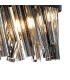 Lysander Pendant Round 25cm 6 Light G9 Satin Black / Smoke Sculpted Glass-6