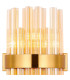 Lysander 6 Light G9 Wall Light Brass / Amber-7