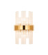 Lysander 6 Light G9 Wall Light Brass / Clear-1