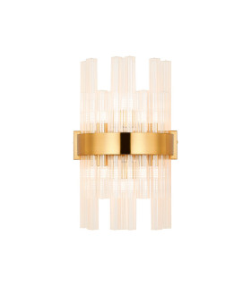 Lysander 6 Light G9 Wall Light Brass / Clear-1