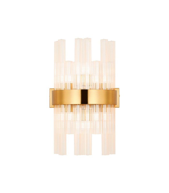 Lysander 6 Light G9 Wall Light Brass / Clear-1
