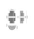Lysander 6 Light G9 Wall Light Brass / Clear-2