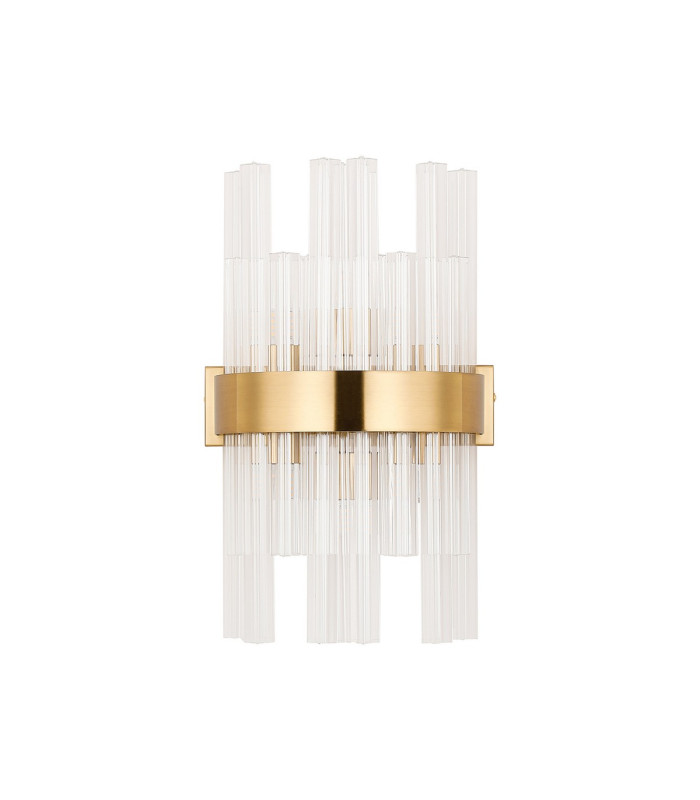 Lysander 6 Light G9 Wall Light Brass / Clear-4