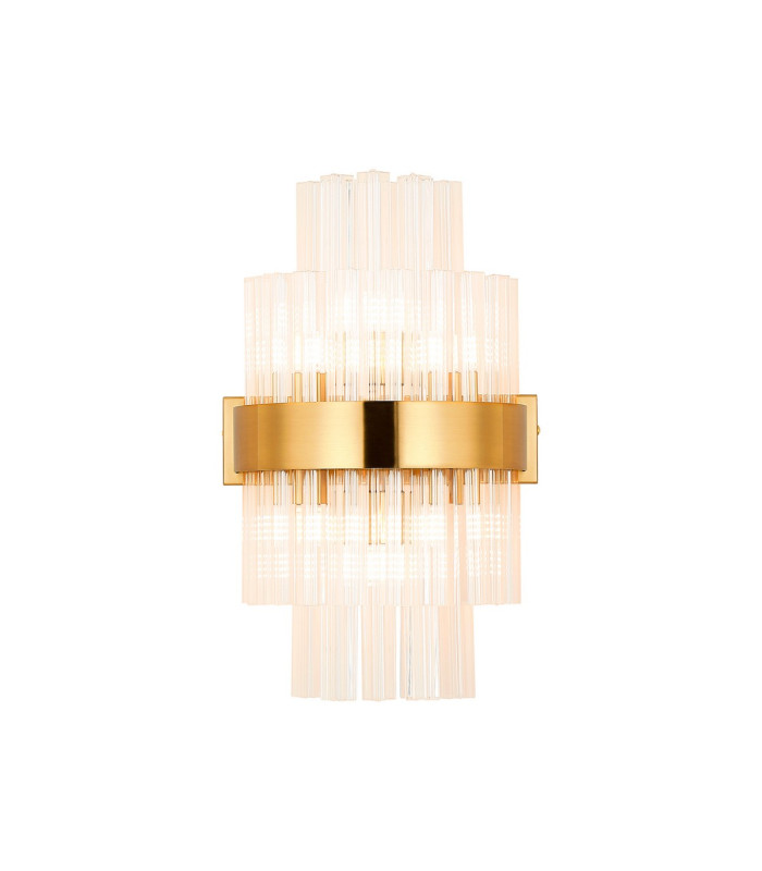 Lysander 6 Light G9 Wall Light Brass / Clear-5