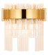 Lysander 6 Light G9 Wall Light Brass / Clear-6