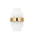 Lysander 6 Light G9 Wall Light Brass / Clear-8