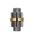 Lysander 6 Light G9 Wall Light Brass / Smoke-8