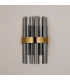 Lysander 6 Light G9 Wall Light Brass / Smoke-9