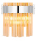 Lysander 6 Light G9 Wall Light Polished Nickel / Amber-6