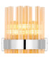 Lysander 6 Light G9 Wall Light Polished Nickel / Amber-7