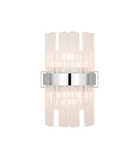 Lysander 6 Light G9 Wall Light Polished Nickel / Clear-1
