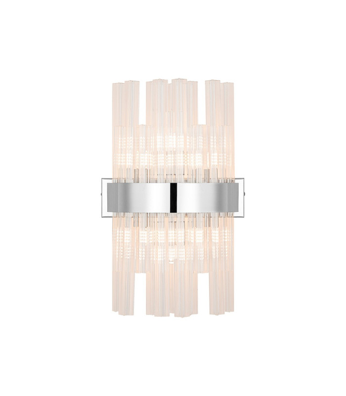 Lysander 6 Light G9 Wall Light Polished Nickel / Clear-1