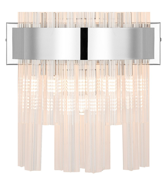 Lysander 6 Light G9 Wall Light Polished Nickel / Clear-6