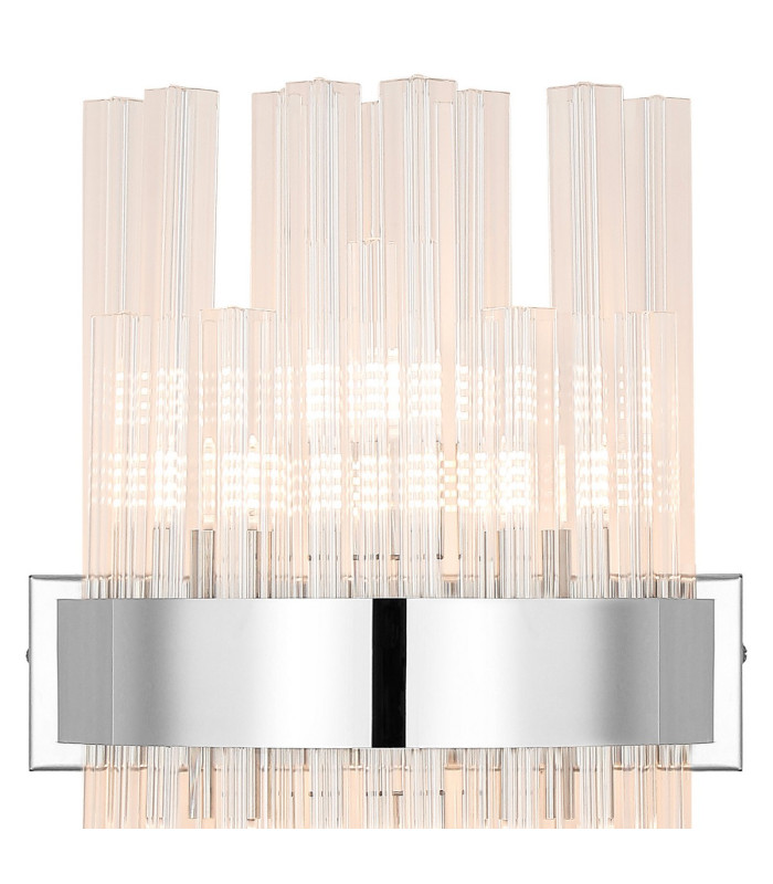 Lysander 6 Light G9 Wall Light Polished Nickel / Clear-7