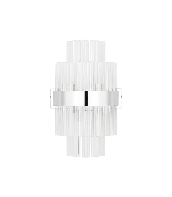 Lysander 6 Light G9 Wall Light Polished Nickel / Clear-8