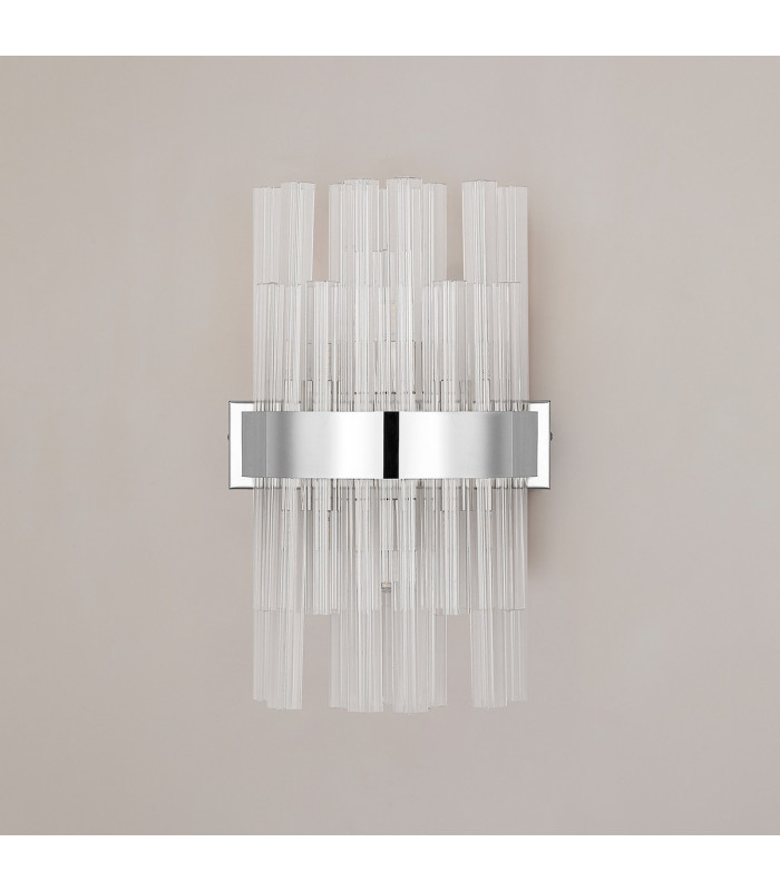 Lysander 6 Light G9 Wall Light Polished Nickel / Clear-9