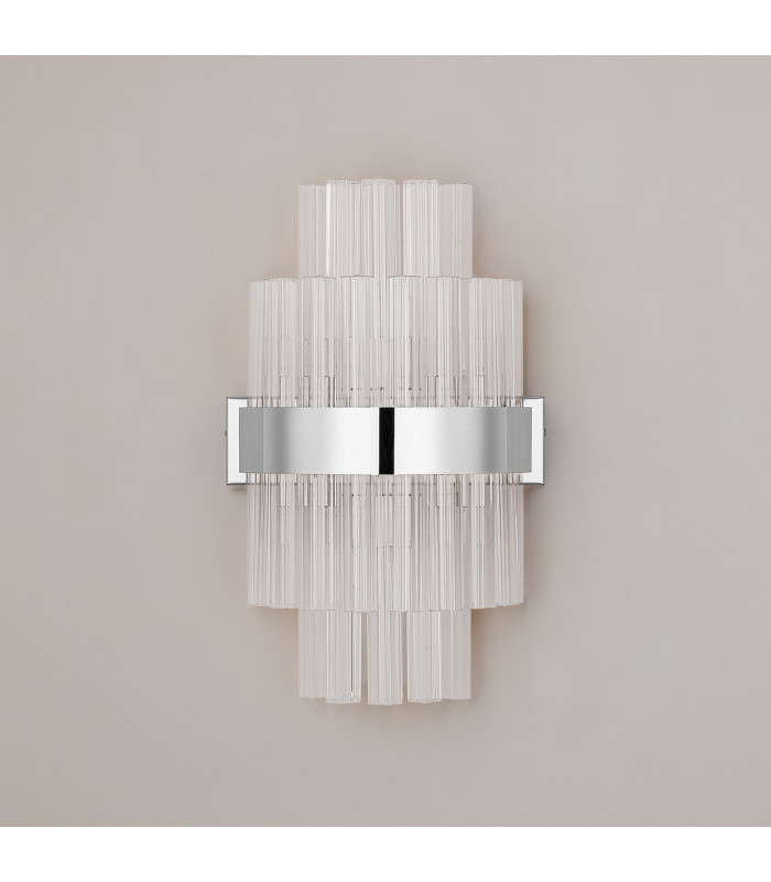 Lysander 6 Light G9 Wall Light Polished Nickel / Clear-11