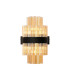 Lysander 6 Light G9 Wall Light Satin Black / Amber-5