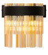 Lysander 6 Light G9 Wall Light Satin Black / Amber-6
