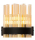Lysander 6 Light G9 Wall Light Satin Black / Amber-7