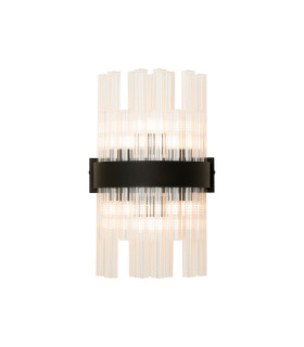 Lysander 6 Light G9 Wall Light Satin Black / Clear-1