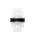 Lysander 6 Light G9 Wall Light Satin Black / Clear-8