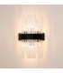 Lysander 6 Light G9 Wall Light Satin Black / Clear-9