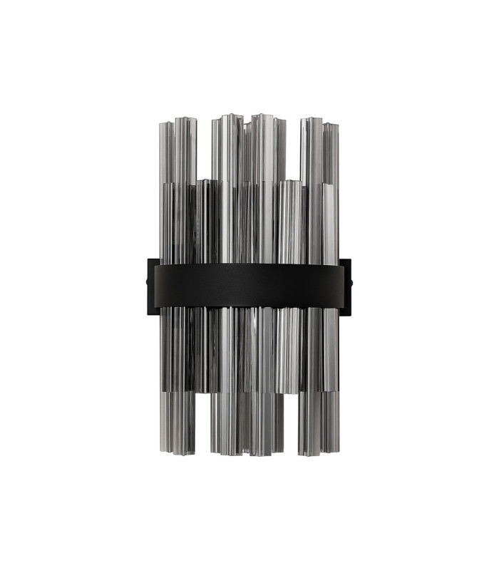 Lysander 6 Light G9 Wall Light Satin Black / Smoke-4