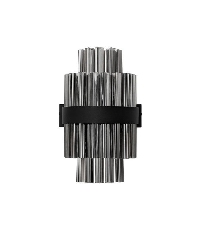 Lysander 6 Light G9 Wall Light Satin Black / Smoke-8