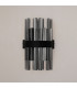 Lysander 6 Light G9 Wall Light Satin Black / Smoke-9