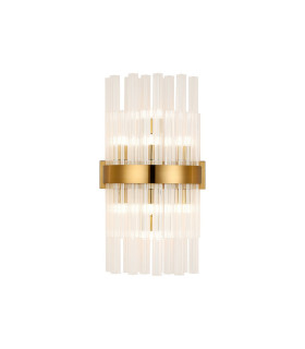 Lysander 8 Light G9 Wall Light Brass / Clear-1