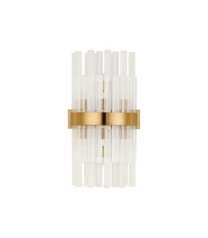 Lysander 8 Light G9 Wall Light Brass / Clear-4