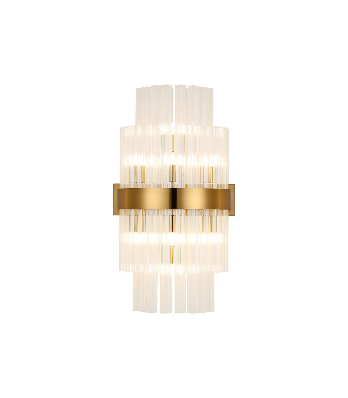 Lysander 8 Light G9 Wall Light Brass / Clear-5