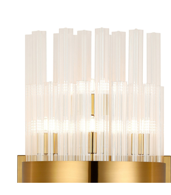 Lysander 8 Light G9 Wall Light Brass / Clear-7
