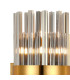 Lysander 8 Light G9 Wall Light Brass / Smoke-7