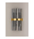 Lysander 8 Light G9 Wall Light Brass / Smoke-9