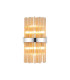 Lysander 8 Light G9 Wall Light Polished Nickel / Amber-1