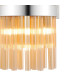 Lysander 8 Light G9 Wall Light Polished Nickel / Amber-6