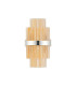 Lysander 8 Light G9 Wall Light Polished Nickel / Amber-8