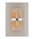 Lysander 8 Light G9 Wall Light Polished Nickel / Amber-9