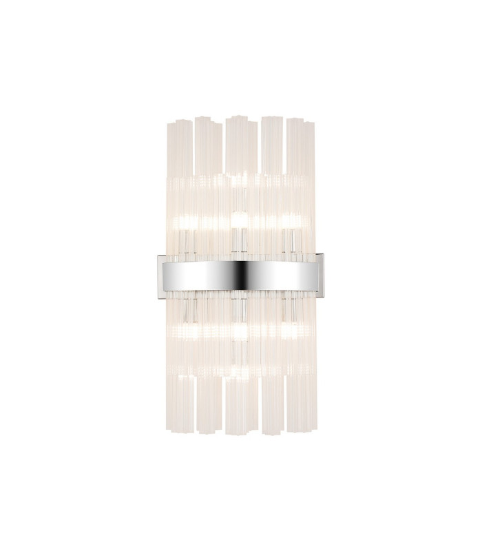 Lysander 8 Light G9 Wall Light Polished Nickel / Clear-1