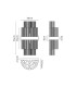 Lysander 8 Light G9 Wall Light Polished Nickel / Clear-2
