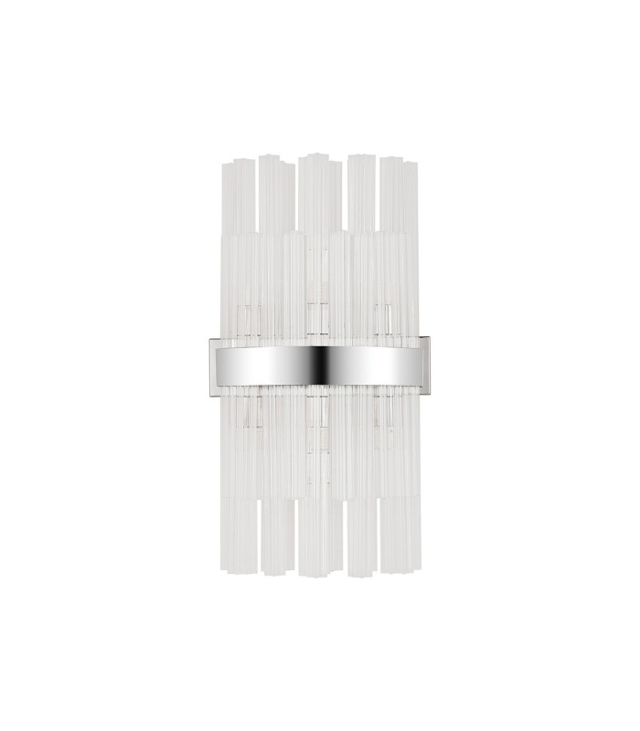 Lysander 8 Light G9 Wall Light Polished Nickel / Clear-3