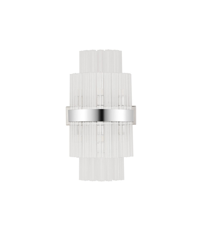 Lysander 8 Light G9 Wall Light Polished Nickel / Clear-7