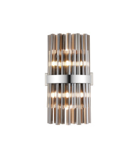 Lysander 8 Light G9 Wall Light Polished Nickel / Smoke-1