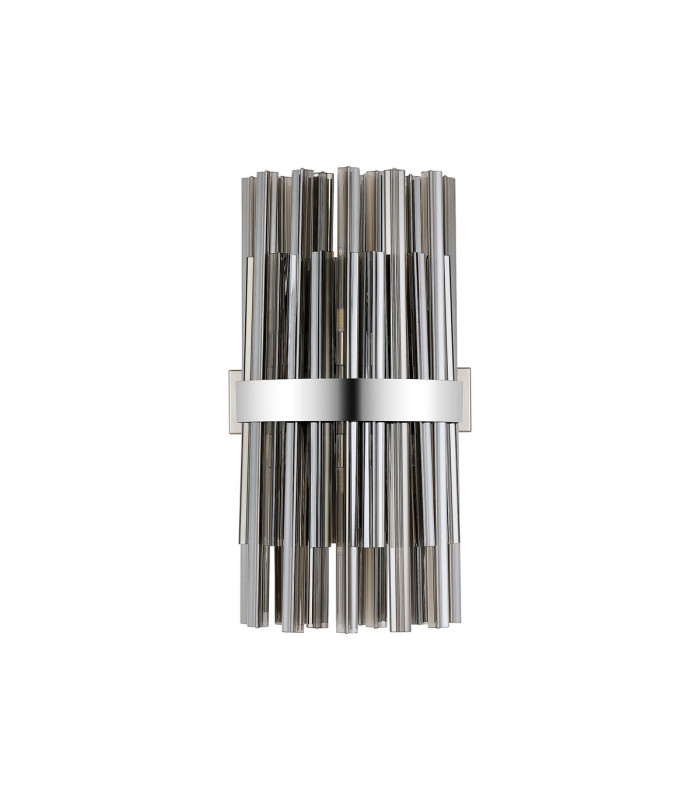 Lysander 8 Light G9 Wall Light Polished Nickel / Smoke-4