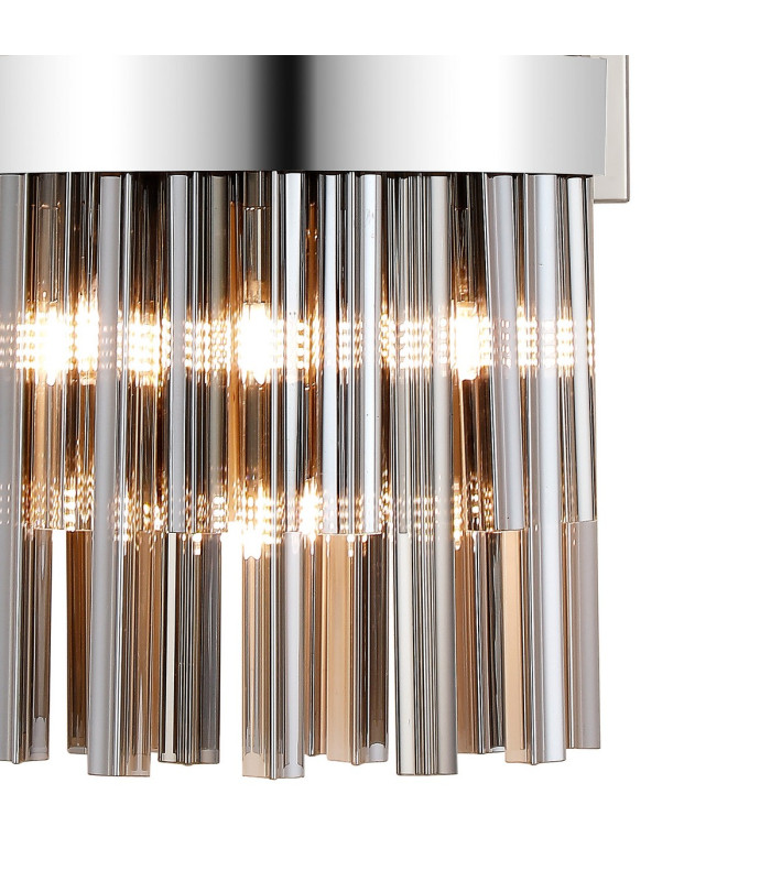 Lysander 8 Light G9 Wall Light Polished Nickel / Smoke-6
