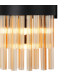 Lysander 8 Light G9 Wall Light Satin Black / Amber-6